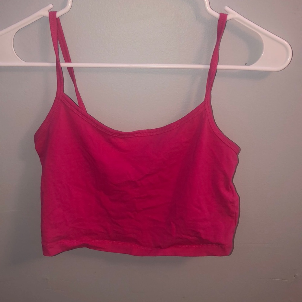 Pink crop top